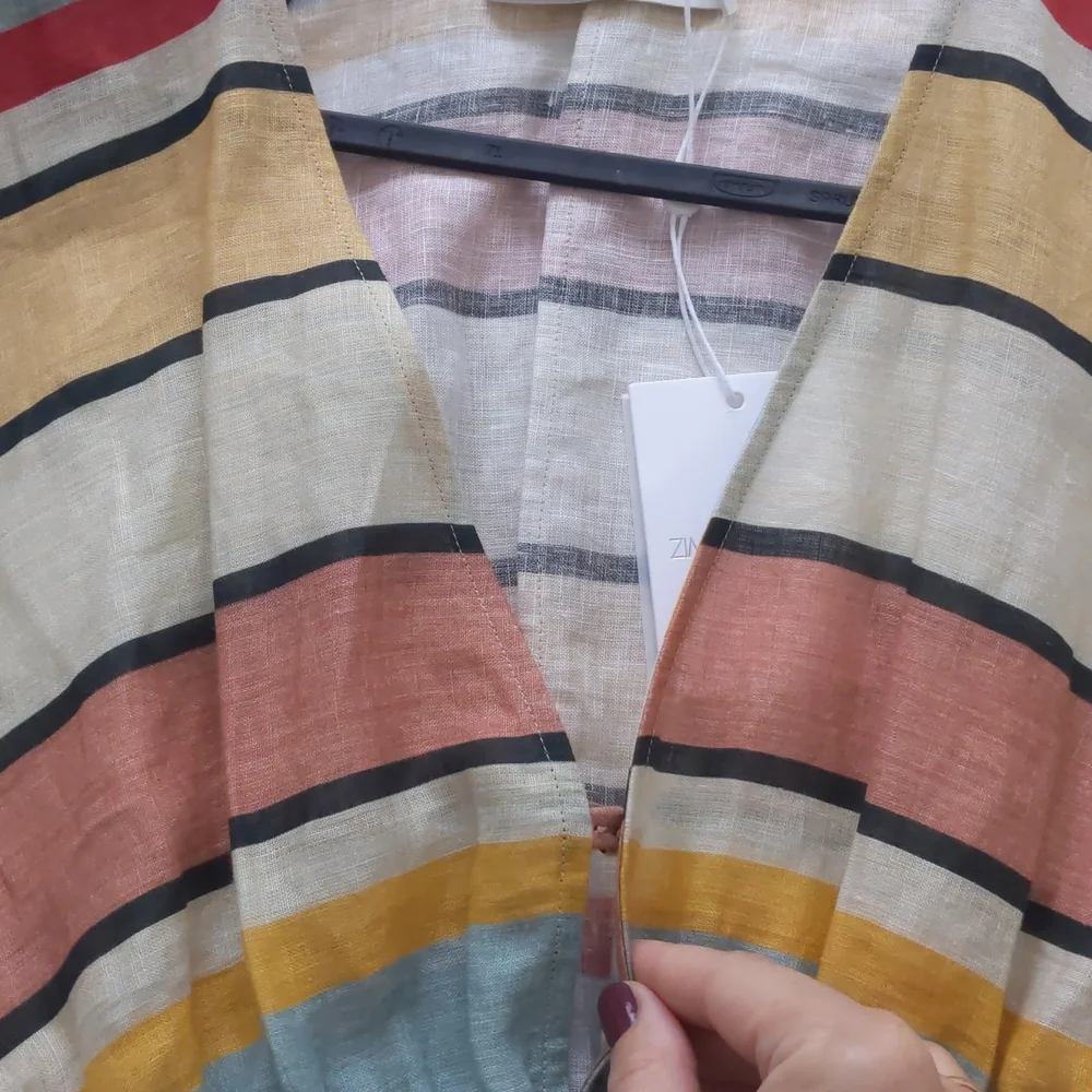 ZIMMERMANN striped linen minidress with pockets - Picture 12 of 14